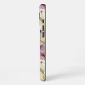 Watercolor Echinacea Purple & Gold iPhoneケース (左側面)