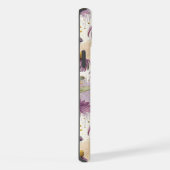 Watercolor Echinacea Purple & Gold iPhoneケース (右側面)
