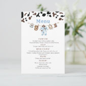 Watercolor elegant Little Cowboy Rodeo Country bab エンクロージャーカード (スタンド正面)