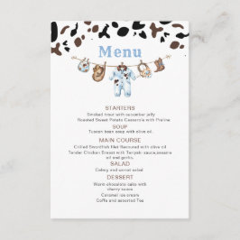 Watercolor elegant Little Cowboy Rodeo Country bab エンクロージャーカード