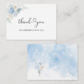 Watercolor Elegant Love in bloom Bridal shower tha ノートカード (正面/裏面)