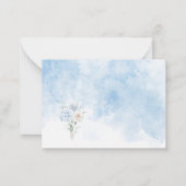 Watercolor Elegant Love in bloom Bridal shower tha ノートカード (裏面)