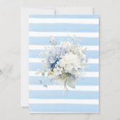 Watercolor Elegant  Something Blue Bridal Shower 招待状 (裏面)