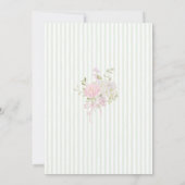 Watercolor Elegant Wildflowers graduatioInvitation 招待状 (裏面)