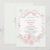 Watercolor Elegant Wildflowers graduatioInvitation 招待状 (正面/裏面)