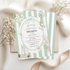 Watercolor Elegant Wildflowers graduatioInvitation 招待状