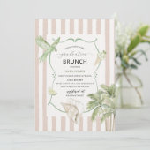 Watercolor Elegant Wildflowers graduatioInvitation 招待状 (スタンド正面)