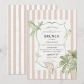 Watercolor Elegant Wildflowers graduatioInvitation 招待状 (正面/裏面)