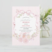 Watercolor Elegant Wildflowers graduatioInvitation 招待状 (スタンド正面)