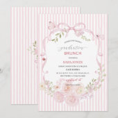 Watercolor Elegant Wildflowers graduatioInvitation 招待状 (正面/裏面)