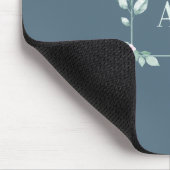 Watercolor Eucalyptus Botanical Greenery Mousepad マウスパッド (コーナー)