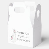 Watercolor Eucalyptus Floral Dress Bridal Shower  フェイバーボックス (オープン)