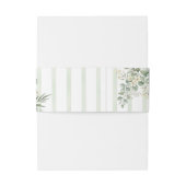 Watercolor Eucalyptus Greenery 招待状ベリーバンド (裏面例)