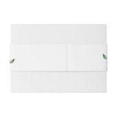 Watercolor Eucalyptus Wedding | White 招待状ベリーバンド (裏面例)