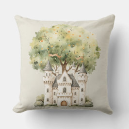 Watercolor Fairytale Princess Whimsical クッション