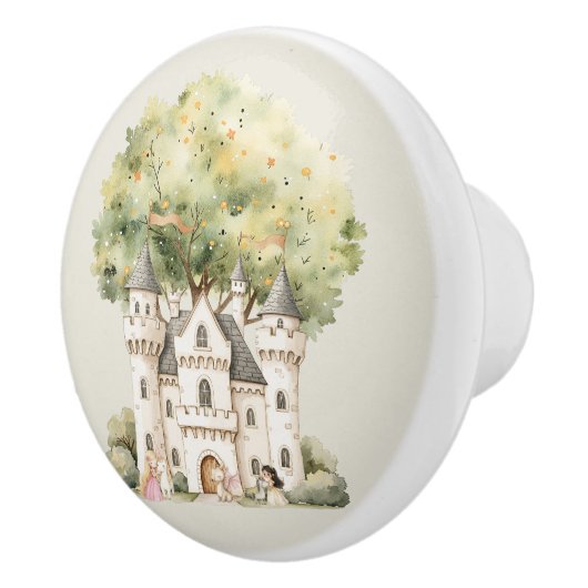 Watercolor Fairytale Princess Whimsical セラミックノブ (右)