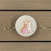 Watercolor Fairytale Princess Whimsical セラミックノブ