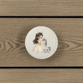 Watercolor Fairytale Princess Whimsical セラミックノブ