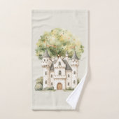 Watercolor Fairytale Princess Whimsical バスタオルセット (ハンドタオル)