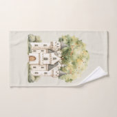 Watercolor Fairytale Princess Whimsical バスタオルセット (ハンドタオル)