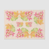 Watercolor Fall Leaves and Berries Paper 薄葉紙 (正面)