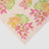 Watercolor Fall Leaves and Berries Paper 薄葉紙 (詳細)