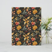 watercolor fall pattern scrapbook paper (スタンド正面)