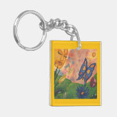 watercolor fantasy illustration woman goddess life キーホルダー (正面左)