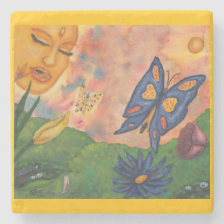 watercolor fantasy illustration woman goddess life ストーンコースター