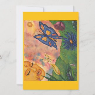 watercolor fantasy illustration woman goddess life 招待状