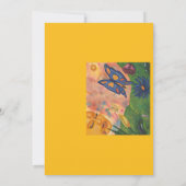 watercolor fantasy illustration woman goddess life 招待状 (裏面)