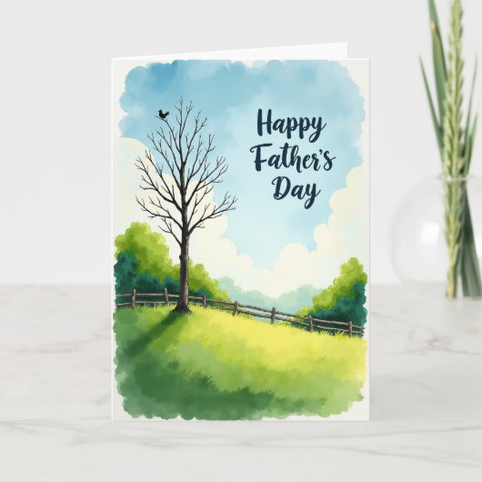 Watercolor Fathers Day Image Card カード (正面)