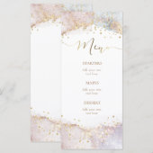 watercolor faux glitter Menu メニュー (正面/裏面)