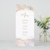 watercolor faux glitter Menu メニュー (スタンド正面)