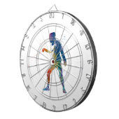 watercolor fencing ダーツボード (正面右)