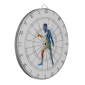 watercolor fencing ダーツボード (正面左)