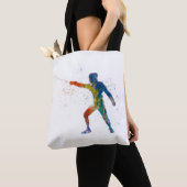 watercolor fencing トートバッグ (クローズアップ)