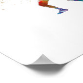 watercolor fencing ポスター (角)