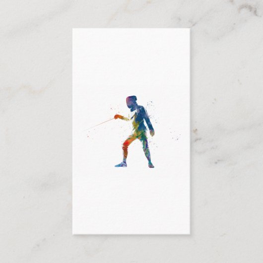 watercolor fencing 名刺 (正面)