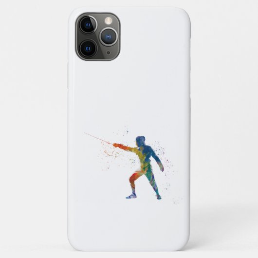 watercolor fencing Case-Mate iPhoneケース (裏面)