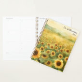 Watercolor Field of Sunflowers プランナー手帳 (ディスプレー)