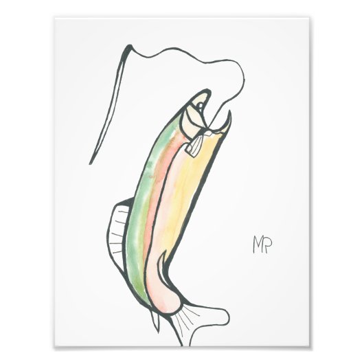 Watercolor Fish フォトプリント (正面)