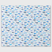 Watercolor fish ラッピングペーパー (フラット)