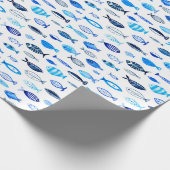 Watercolor fish ラッピングペーパー (角)