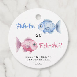 Watercolor Fishing Gender Reveal フェイバータグ