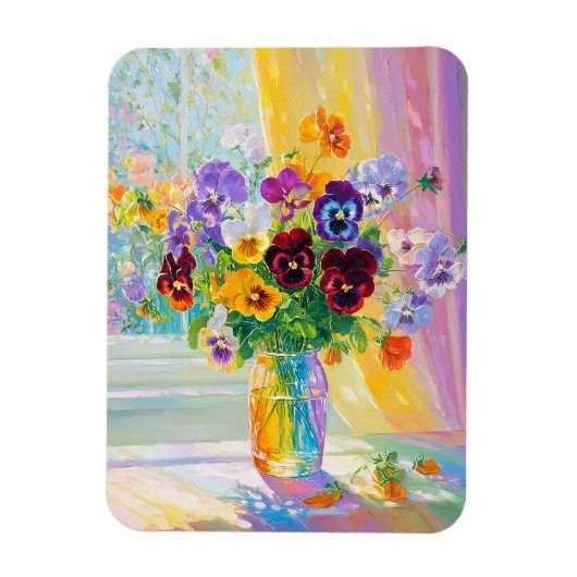 Watercolor Floral  マグネット (縦)