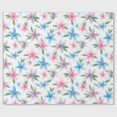 Watercolor floral ラッピングペーパー (フラット)