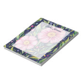 Watercolor Floral Art Pink Pretty Personalized ノートパッド (回転)