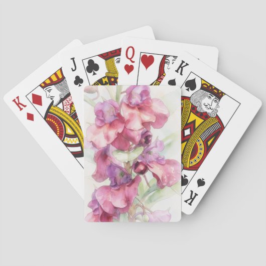 Watercolor Floral Art Playing Cards トランプ (裏面)