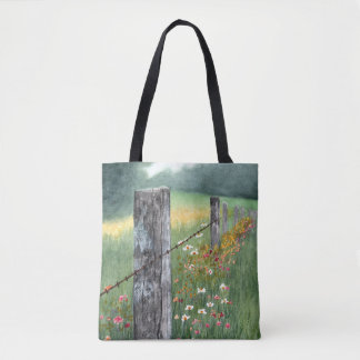 Watercolor floral art tote bag トートバッグ